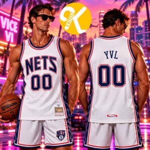 Playboi Carti x Mitchell & Ness Exclusive Merch NBA New Jersey Nets 1996 Basketball Jersey