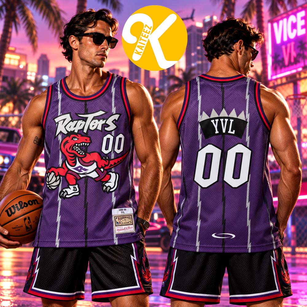 Playboi Carti x Mitchell & Ness Exclusive Merch NBA Toronto Raptors 1998 Purple Basketball Jersey Playboi Carti x Mitchell & Ness Exclusive Merch NBA Toronto Raptors 1998 Purple Basketball Jersey