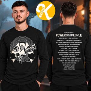 Power To The People Festival 2026 Merch At Merriweather Poster Pavilion In Columbia MD On October 3 2026 Megaphone Globe Graphic Unisex Longsleeve