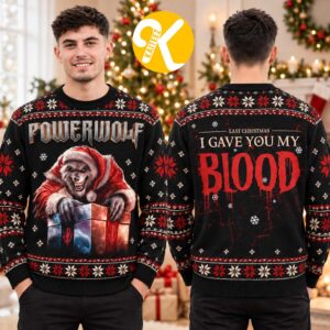 Powerwolf Last Christmas I Gave You My Blood Ugly Christmas Sweater