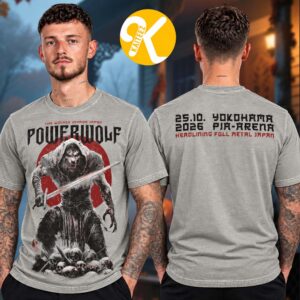 Powerwolf Merch Headlining Full Metal Japan 2026 At Pia Arena In Yokohama Kanagawa On October 25 2026 The Wolves Invade Japan Unisex T-Shirt