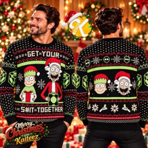 Rick And Morty Get Your Shit Together Ugly Christmas Sweater