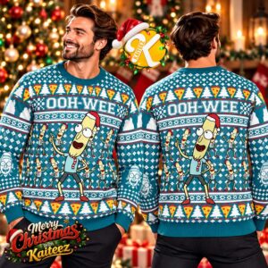 Rick And Morty Mr Poopybutthole Ohh Wee Ugly Christmas Sweater