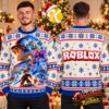 Roblox Blue And White Snowflake Ugly Christmas Sweater Roblox Blue And White Snowflake Ugly Christmas Sweater