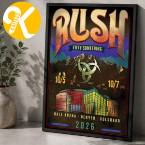 Rush Denver CO Event Poster At Ball Arena In Denver CO On October 5 7 2026 Home Decor Poster Canvas