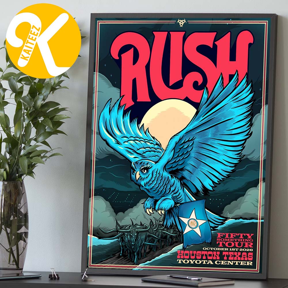 Rush Houston TX Event Poster At Toyota Center In Houston TX On October 1 2026 Home Decor Poster Canvas Rush Houston TX Event Poster At Toyota Center In Houston TX On October 1 2026 Home Decor Poster Canvas