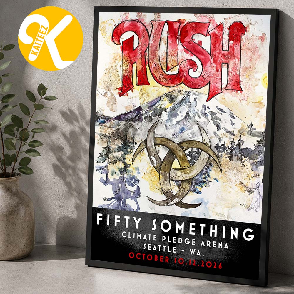 Rush Mountain Lithograph Seattle Pop Up Merch At Climate Pledge Arena In Seattle WA On October 10 12 2026 Home Decor Poster Canvas Rush Mountain Lithograph Seattle Pop Up Merch At Climate Pledge Arena In Seattle WA On October 10 12 2026 Home Decor Poster Canvas