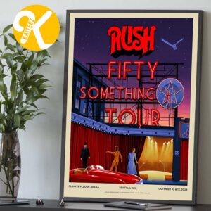 Rush Pike Place Lithograph Seattle Pop Up Merch At Climate Pledge Arena In Seattle WA On October 10 12 2026 Home Decor Poster Canvas