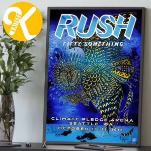 Rush Seattle WA Event Poster At Climate Pledge Arena In Seattle WA On October 10 12 2026 Home Decor Poster Canvas