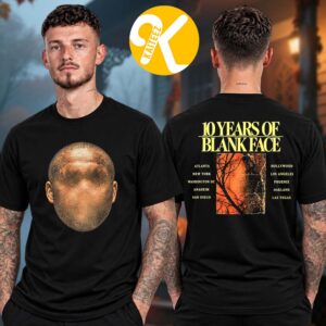 ScHoolboy Q 10 Years Of Blank Face LP Tour 2026 No Face Two Sided Unisex T-Shirt