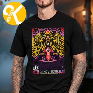 Scuderia Ferrari HP Mexico City Grand Prix Autodromo Hermanos Rodriguez On November 1 2026 Art Work By Serena Gianoli Unisex T-Shirt