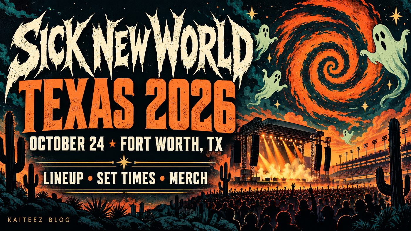 Sick New World Texas 2026 Full Lineup, Set Times, Location, And Merch Guide