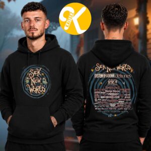 Sick New World Texas 2026 Merch At Texas Motor Speedway In Fort Worth TX On October 24 2026 Ghost Spiral Lineup Two Sided Unisex Hoodie