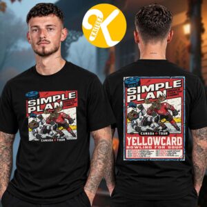 Simple Plan Bigger Than You Think Canada Tour 2027 Tour Dates Two Sided Unisex T-Shirt