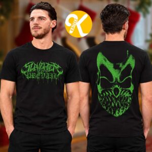 Slaughter To Prevail Merch Halloween Collection Glow In The Dark Mask Two Sided Unisex T-Shirt