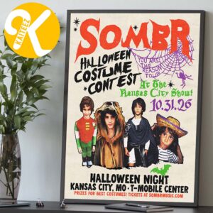 Sombr Halloween Event At T-Mobile Center In Kansas City MO On October 31 2026 Home Decor Poster Canvas