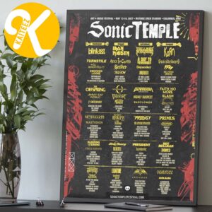 Sonic Temple Festival 2027 At Historic Crew Stadium In Columbus Ohio On May 13-16 2027 Line Up Home Decor Poster Canvas
