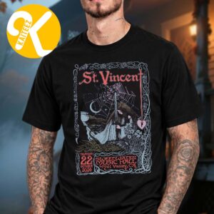 St Vincent Mill Valley CA Event Poster At Sweetwater Music Hall In Mill Valley CA On October 22 2026 Unisex T-Shirt