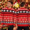 Sunderland AFC SAFC Red And White Stripes Snowflake Retro Ugly Christmas Sweater
