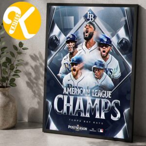 Tampa Bay Rays Are The Winner American League Champions 2026 Home Decor Poster Canvas