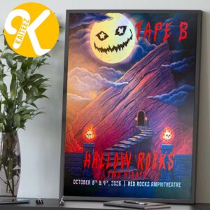 Tape B Event Poster Hallow Rocks Two Night At Red Rocks Amphitheatre On October 8 9 2026 Home Decor Poster Canvas