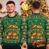 The Cure Jumping Someone Else’s Train Red Lips Teal Ugly Christmas Sweater The Cure Jumping Someone Else’s Train Red Lips Teal Ugly Christmas Sweater