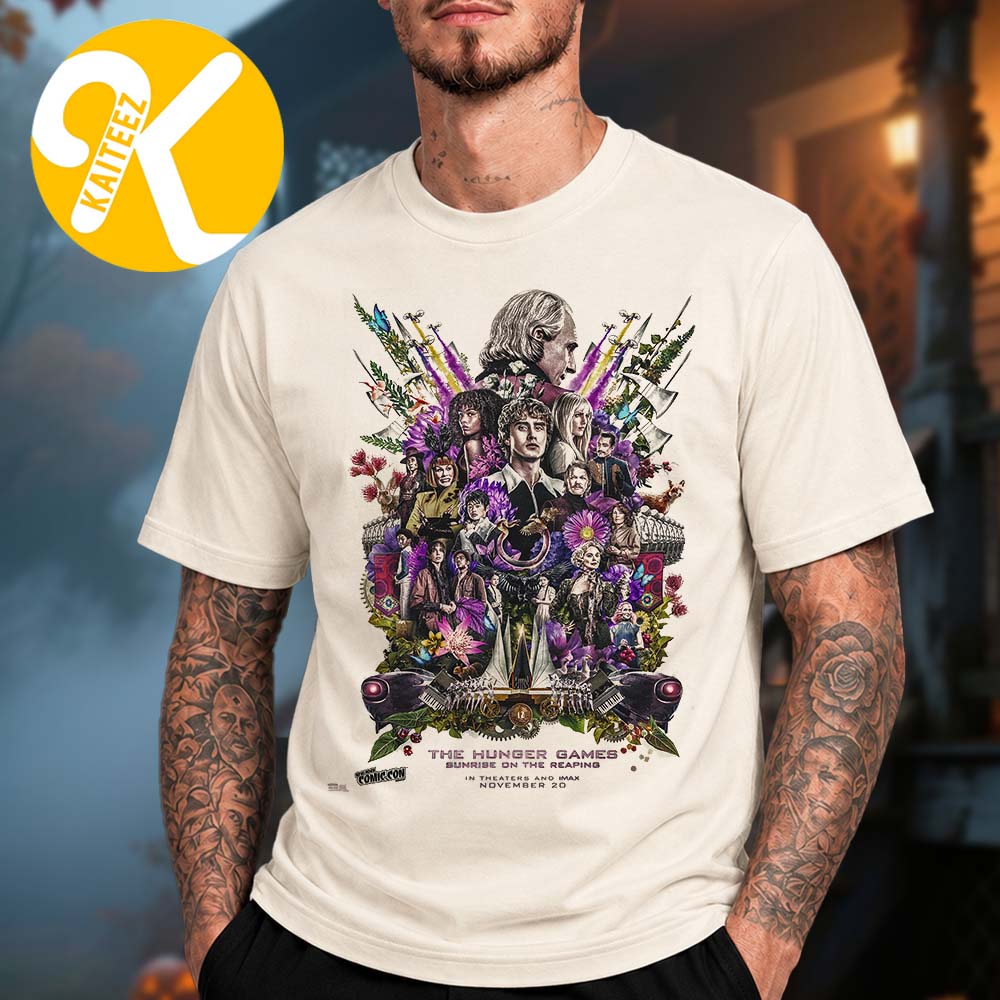 The Hunger Games Sunrise On The Reaping At New York Comic Con In Theaters November 20 2026 Unisex T-Shirt The Hunger Games Sunrise On The Reaping At New York Comic Con In Theaters November 20 2026 Unisex T-Shirt
