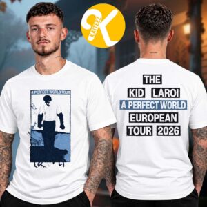 The Kid LAROI Merch A Perfect World UK EU Tour 2026 Photo Two Sided Unisex T-Shirt