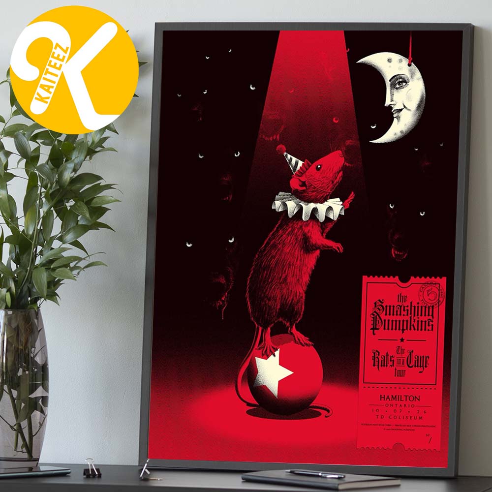 The Smashing Pumpkins Hamilton ON Event Poster At TD Coliseum In Hamilton ON On October 7 2026 Home Decor Poster Canvas The Smashing Pumpkins Hamilton ON Event Poster At TD Coliseum In Hamilton ON On October 7 2026 Home Decor Poster Canvas