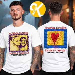 The Smashing Pumpkins Merch The Rast In A Cage Tour 2026 Retro Portrait Two Sided Unisex T-Shirt