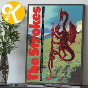The Strokes Event Poster At Utilita  Arena In Newcastle UK On October 25 2026 Home Decor Poster Canvas