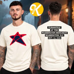Turnstile Washington DC Exclusive Event Tee At Washington Monument In Washington DC On October 24 2026 Two Sided Unisex T-Shirt