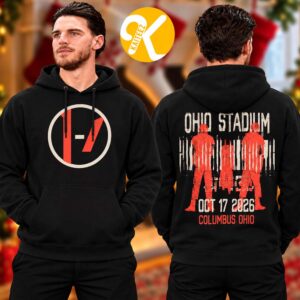 Twenty One Pilots Merch At Ohio Stadium In Columbus OH On October 17 2026 Logo Two Sided Unisex Hoodie