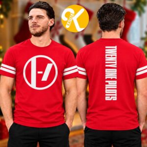 Twenty One Pilots Merch At Ohio Stadium In Columbus OH On October 17 2026 Red Logo Striped Unisex T-Shirt