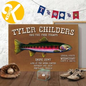 Tyler Childers Portland Oregon Event Poster Live At The Moda Center In Portland Oregon On October 3 2026 Home Decor Poster Canvas