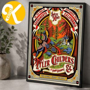 Tyler Childers Sacramento CA Event Poster At Golden 1 Center In Sacramento CA On September 30 2026 Home Decor Poster Canvas