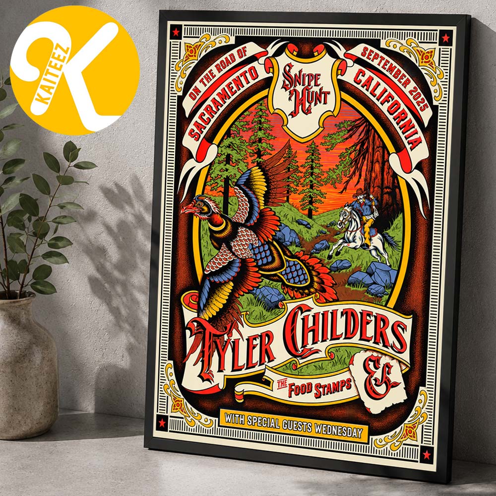 Tyler Childers Sacramento CA Event Poster At Golden 1 Center In Sacramento CA On September 30 2026 Home Decor Poster Canvas Tyler Childers Sacramento CA Event Poster At Golden 1 Center In Sacramento CA On September 30 2026 Home Decor Poster Canvas