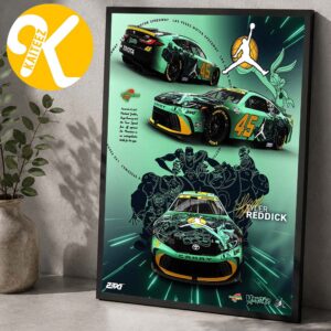 Tyler Reddick Jordan 45 Monstars Camry Las Vegas Racing Home Decor Poster Canvas
