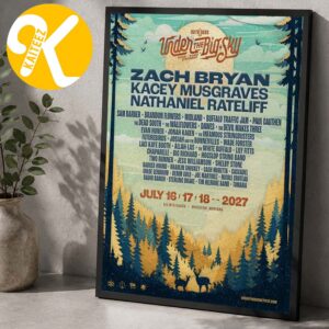 Under The Big Sky 2027 At Big Mountain Ranch In Whitefish Montana On July 16 17 28 2027 Line Up Home Decor Poster Canvas