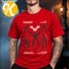 Jonas Brothers Merch Burning Up All Over Again Cleveland OH City Brown Two Sided Unisex T-Shirt