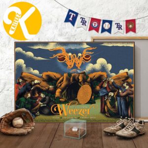 Weezer Las Vegas NV Event Poster At T Mobile Arena In Las Vegas NV On October 23 2026 Home Decor Poster Canvas