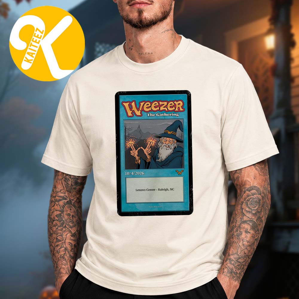 Weezer Raleigh NC Event Poster At Lenovo Center In Raleigh NC On October 4 2026 Unisex T-Shirt Weezer Raleigh NC Event Poster At Lenovo Center In Raleigh NC On October 4 2026 Unisex T-Shirt