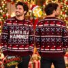 West Ham United The Hammers Reindeer Pom Pom Christmas Jumper Holiday Ugly Sweater