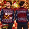 West Ham United All I Want For Christmas Is WHU Christmas Jumper Holiday Ugly Sweater