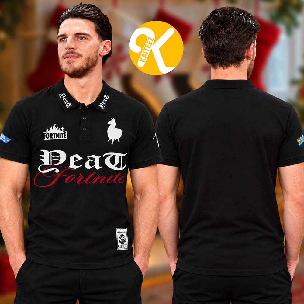 Yeat x Fortnite Merch Collection Logo Polo Shirt Yeat x Fortnite Merch Collection Logo Polo Shirt