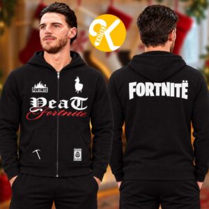 Yeat x Fortnite Merch Collection Logo Zip Up Hoodie