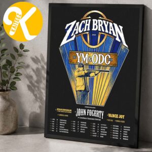Zach Bryan The YM&ODO Tour 2027 Tour Dates Home Decor Poster Canvas
