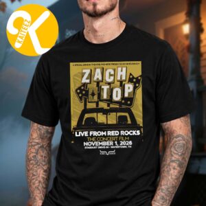 Zach Top Live From Red Rocks The Concert Film At Stardust Drive-In In Watertown TN On November 1 2026 Unisex T-Shirt